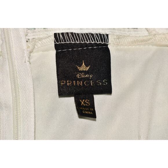 DISNEY PRINCESS $48 Floral Lace Cold-Shoulder Dress Juniors XS - Picture 6 of 6